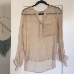 Sheer Golden Blouse